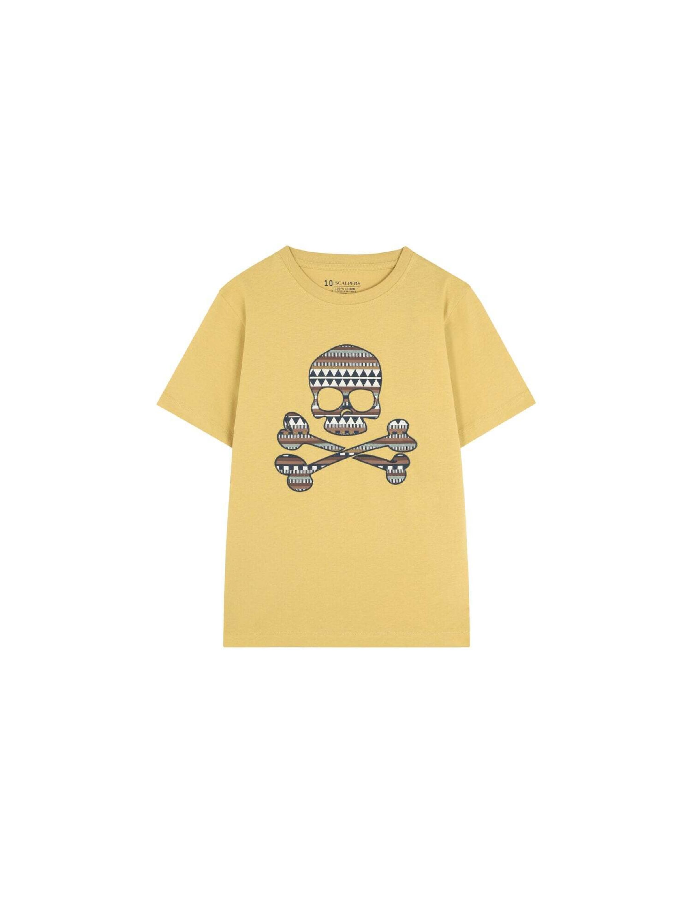 Scalpers Funkcionalna majica &#x27; &#x27; | rumena barva: sprednja stran