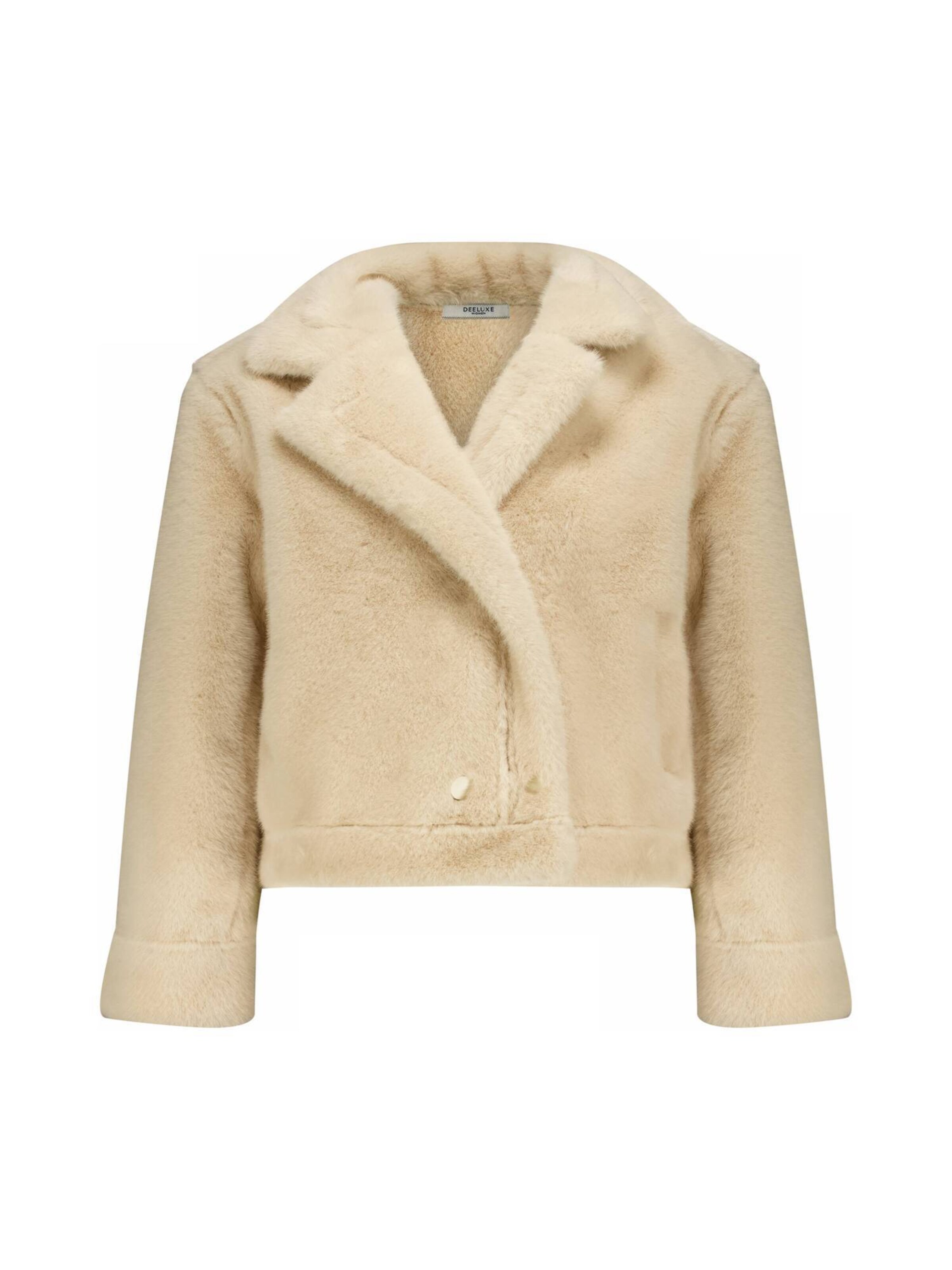 Deeluxe Übergangsjacke 'SILIA' in Beige: Vorderseite