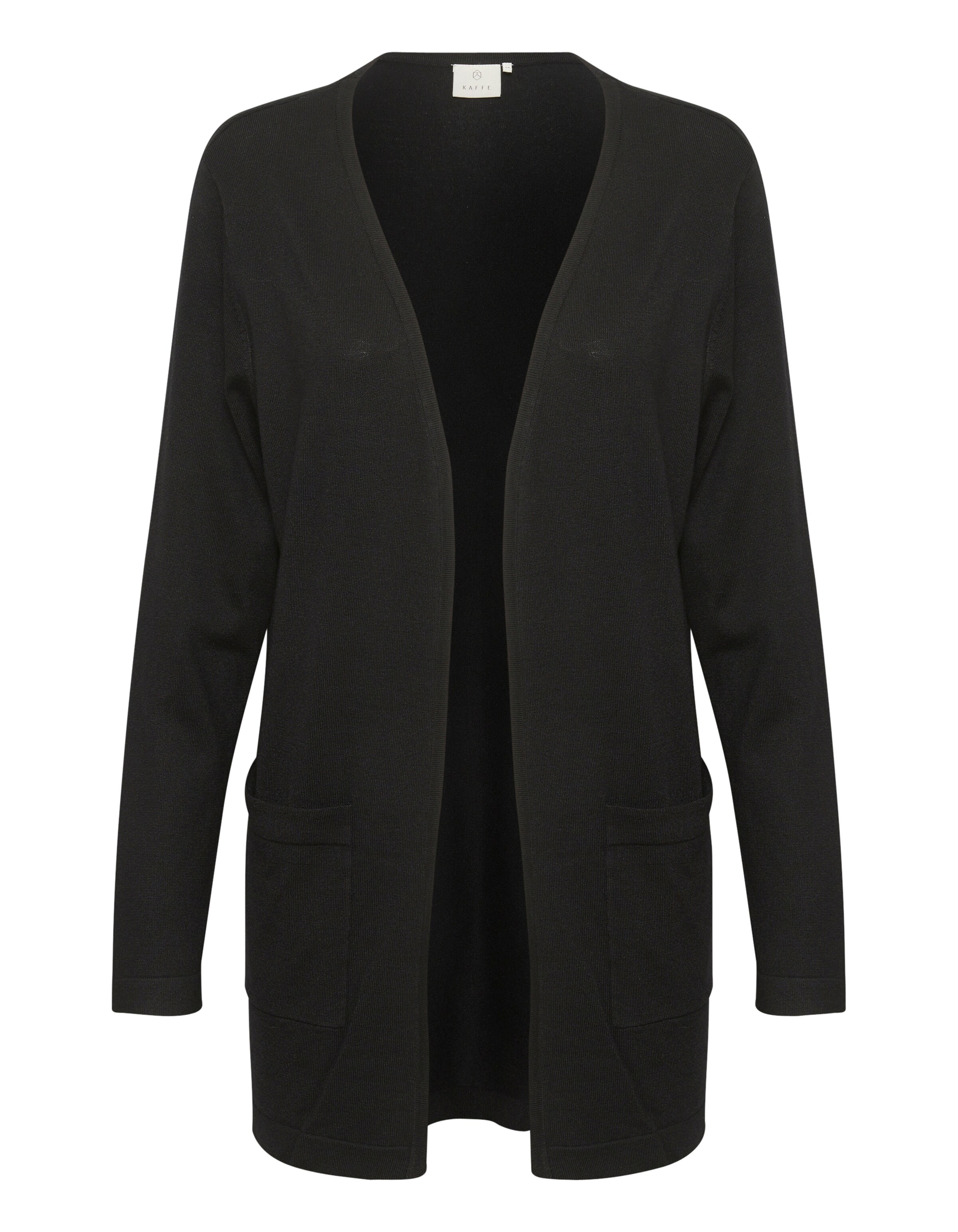 Kaffe Knit cardigan 'Enia' in Black: front