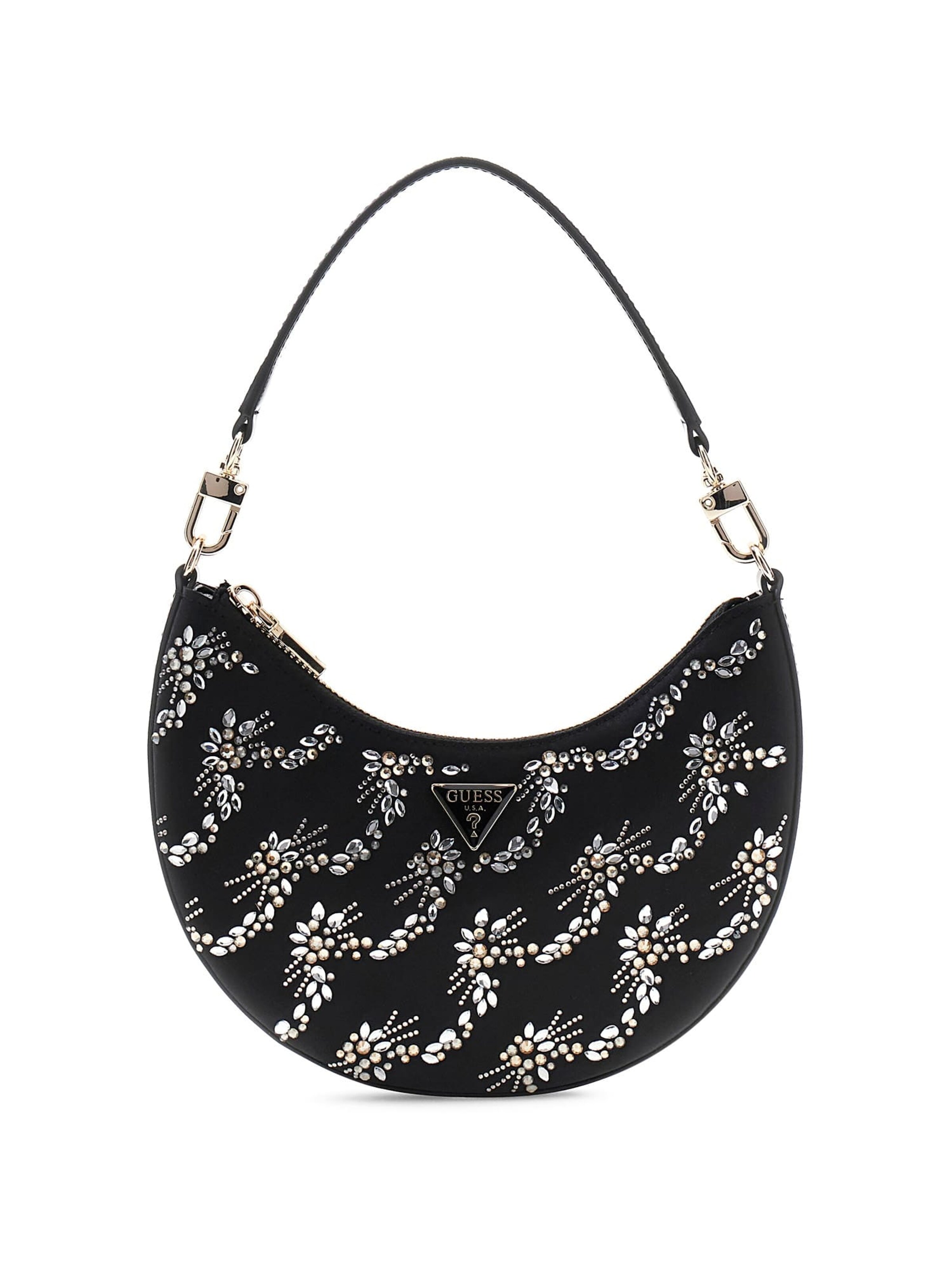 GUESS Schultertasche 'Tasmin' in Schwarz: Vorderseite