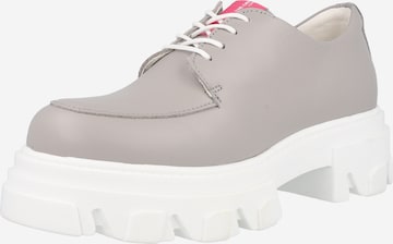 The Original 1936 Copenhagen Lace-Up Shoes 'The Alba' in Grey: front