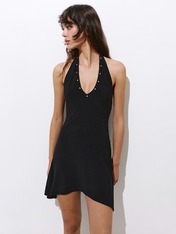 Pull&Bear Sukienka w kolorze czarny: przód