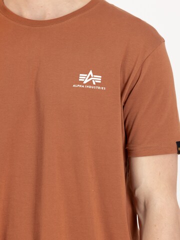 T-Shirt ALPHA INDUSTRIES en marron