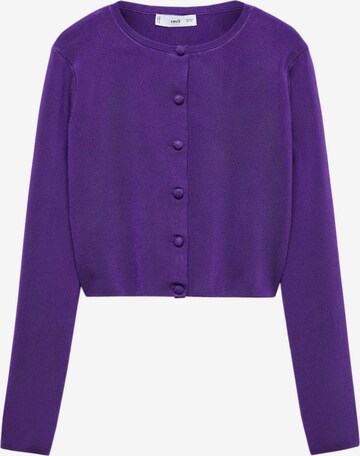 MANGO Knit Cardigan 'Diana' in Purple: front
