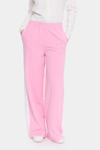 SAINT TROPEZ Regular Broek in Roze: voorkant