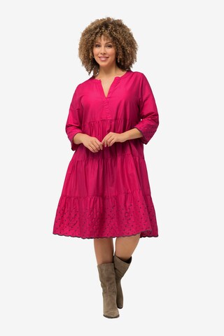 Robe Ulla Popken en rose : devant