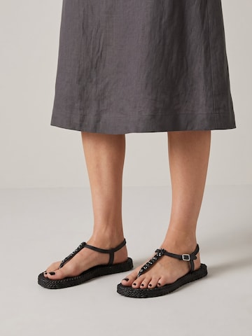 Tongs 'Cheerful' ILSE JACOBSEN en noir : devant