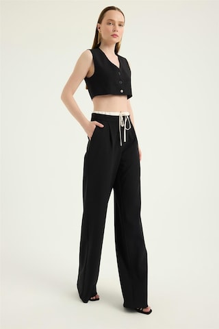 HOME STORE Wide Leg Hose in Schwarz