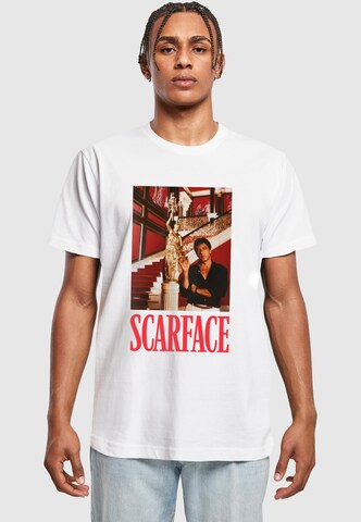 T-Shirt 'Scarface Fountain' Merchcode en blanc : devant