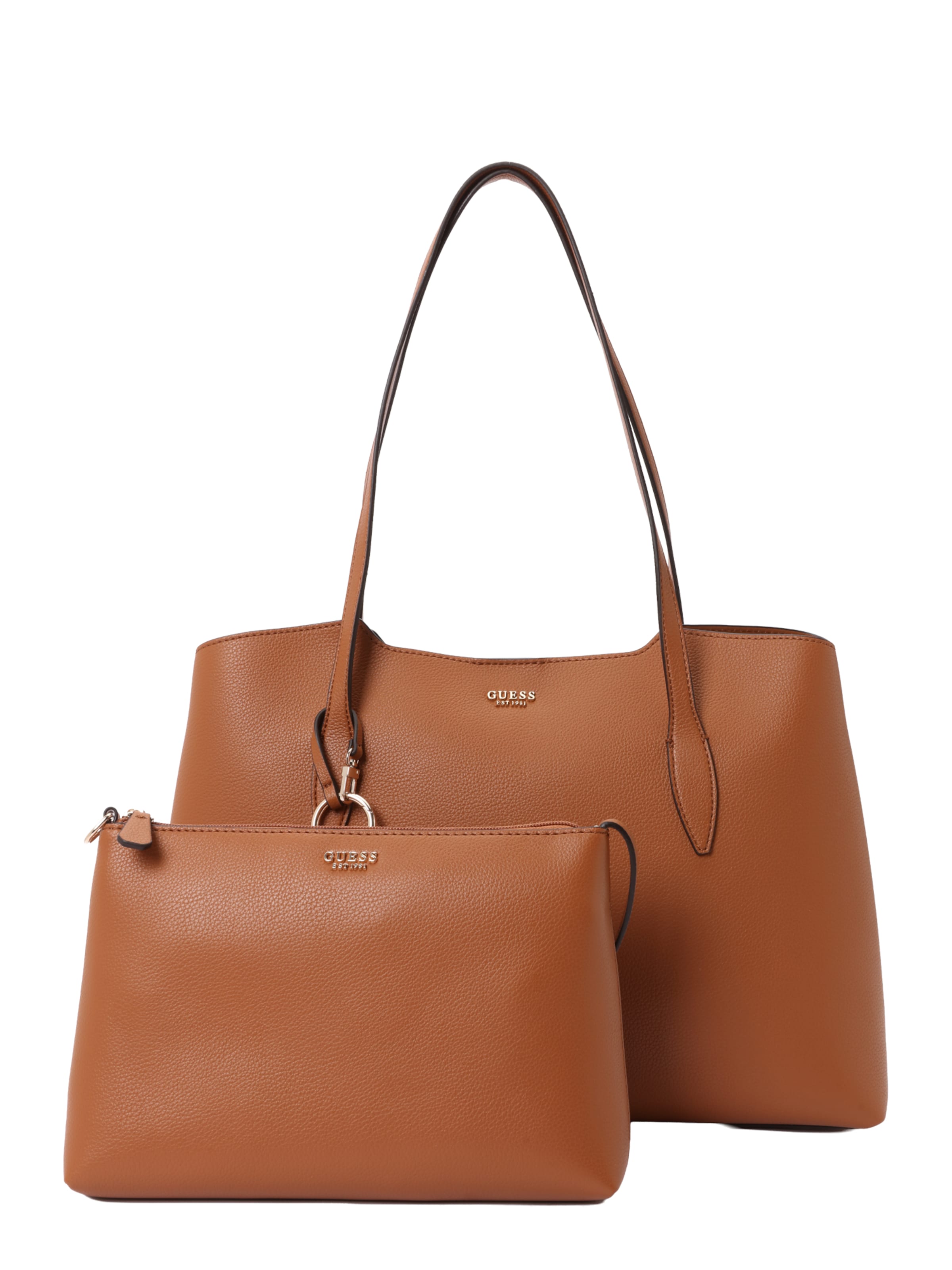 GUESS Μεγάλη τσάντα 'Melody' σε καφέ: μπροστά
