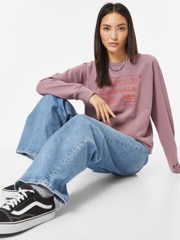 G-STAR Sweatshirt in Purple
