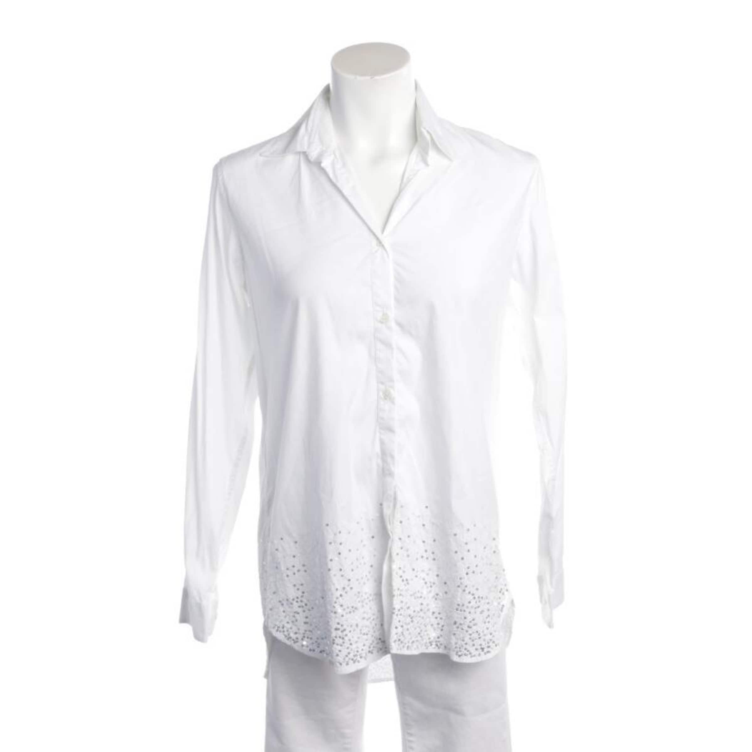 Aglini Bluse / Tunika XS in Weiß: Vorderseite