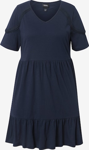 Robe Ulla Popken en bleu : devant