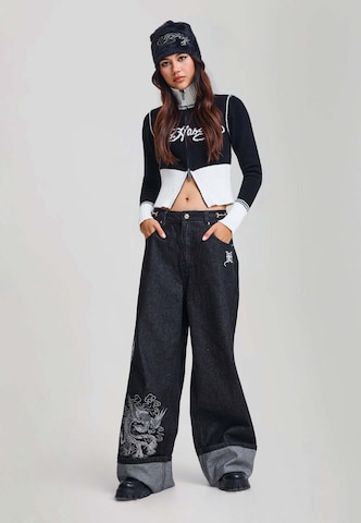 Geacă tricotată de la Ed Hardy pe negru: față