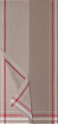 Roeckl Sjaal ' SIDE STRIPES' in Beige: voorkant