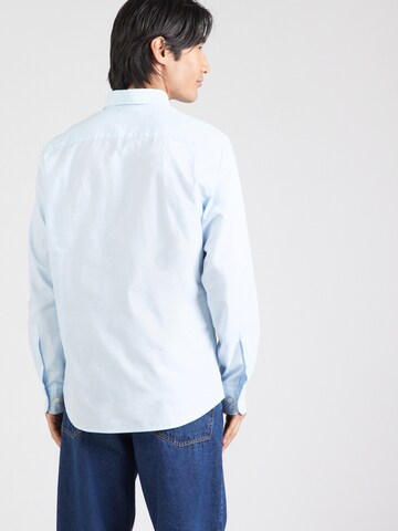 Hackett London Regular Fit Skjorte i blå: tilbage