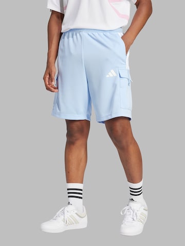 regular Pantaloni sportivi 'TIRO' di ADIDAS SPORTSWEAR in blu: frontale