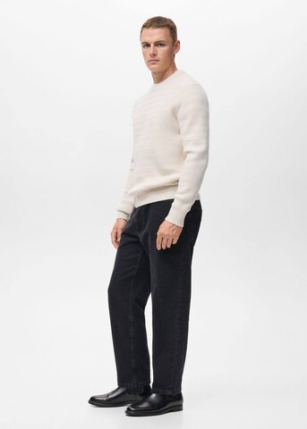 MANGO MAN Pullover 'Canut' in Weiß