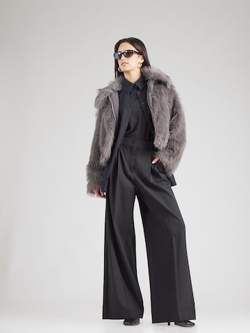 Weekend Max Mara Широкий Брюки со складками 'DASTA' в Черный