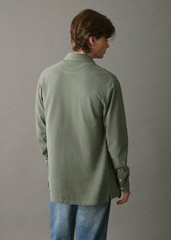 MANGO TEEN Regular fit Button Up Shirt 'Antonio' in Green