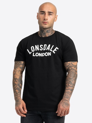 T-Shirt 'Bradfield' LONSDALE en noir : devant