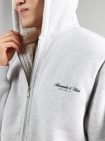 Abercrombie & Fitch Sweatjacke in Grau