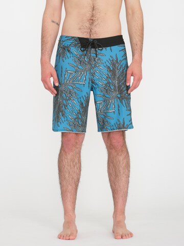 Volcom Boardshorts 'BEEG LEEF STONEY 19' in Blauw: voorkant