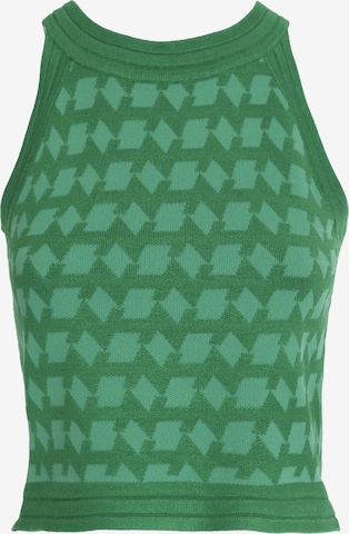 Tops en tricot Influencer en vert : devant