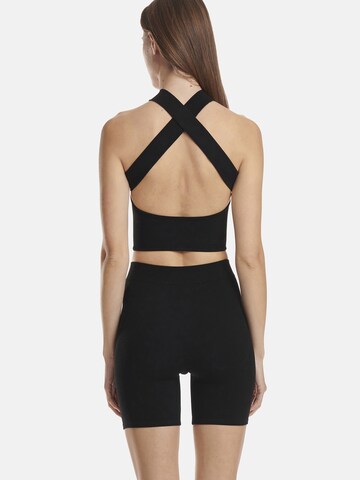 ADIDAS SPORTSWEAR Bralette Bra ' HALTER BRALETTE ' in Black