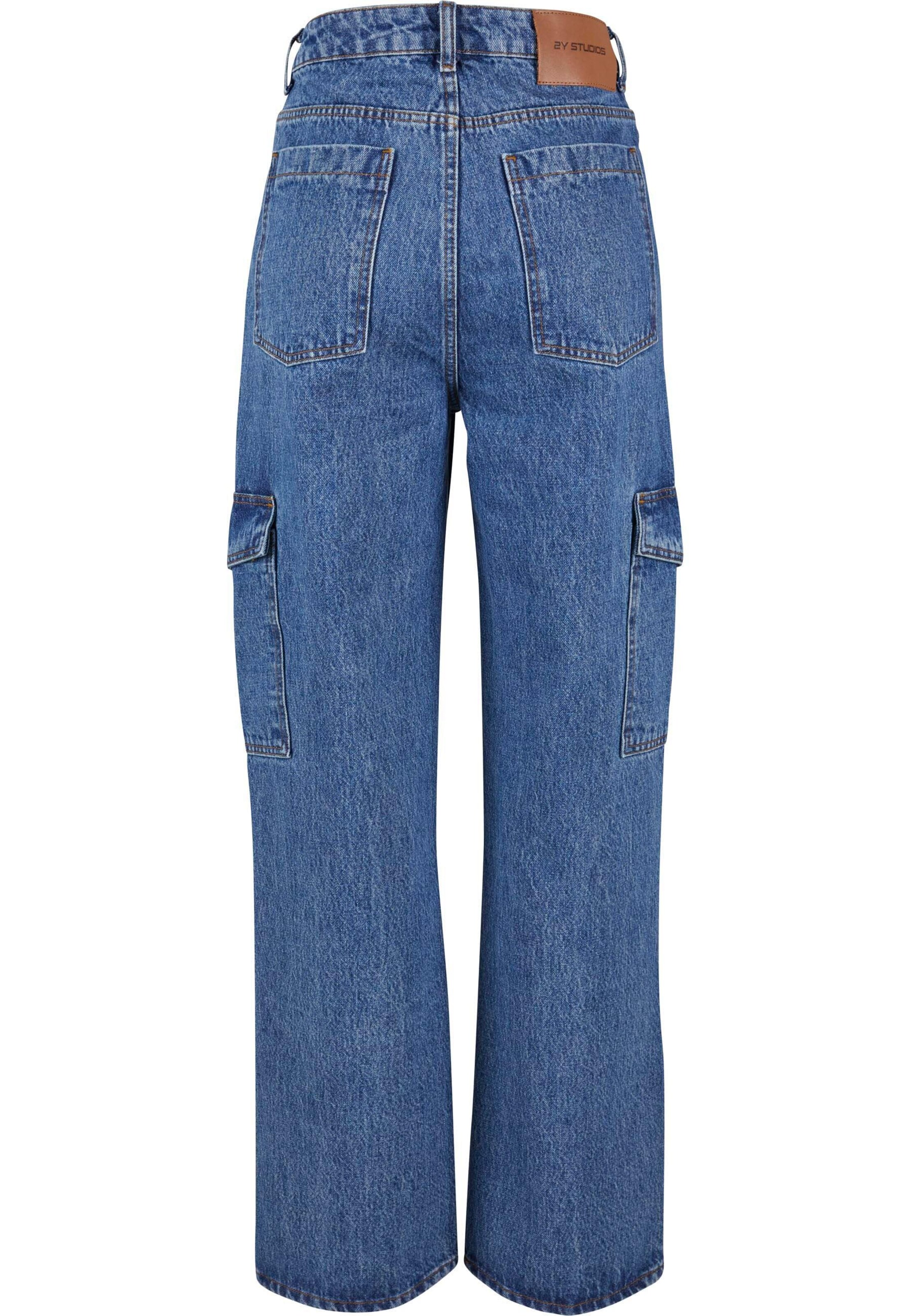 Loosefit Jeans cargo 'Lona' di 2Y Premium in blu