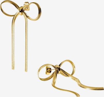 Orecchini 'Bow' di PURELEI in oro: frontale
