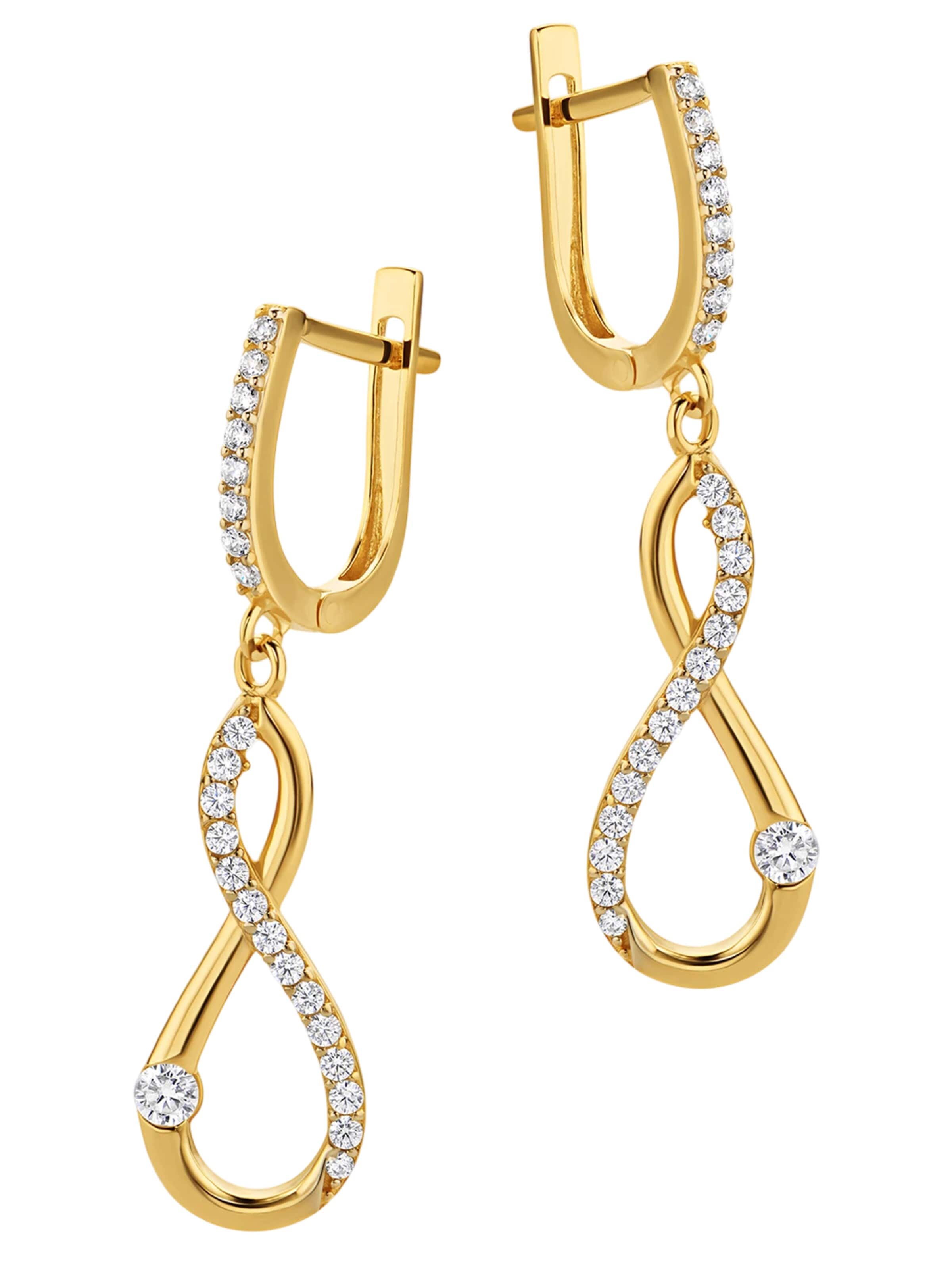 Orecchini 'Ohrringe aus 585 Gelbgold' di DIAMANT LETERNEL in oro: frontale
