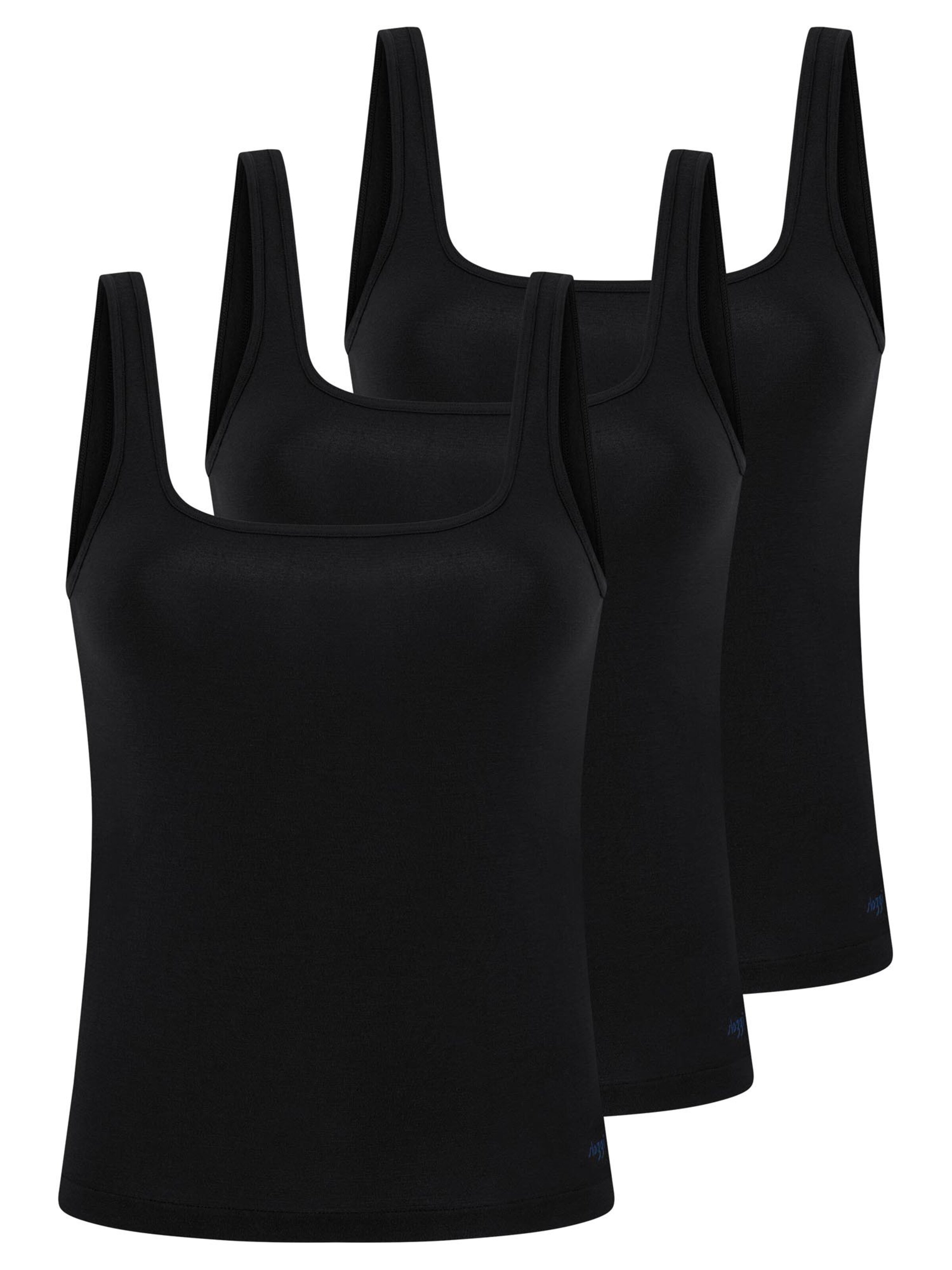 SLOGGI Onderhemd 'GO Sense' in Zwart: voorkant