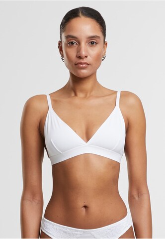 Urban Classics Bustier Melltartó - fehér: elől