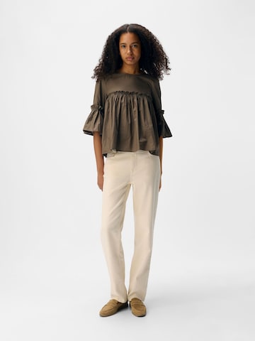 OBJECT Bluse i brun