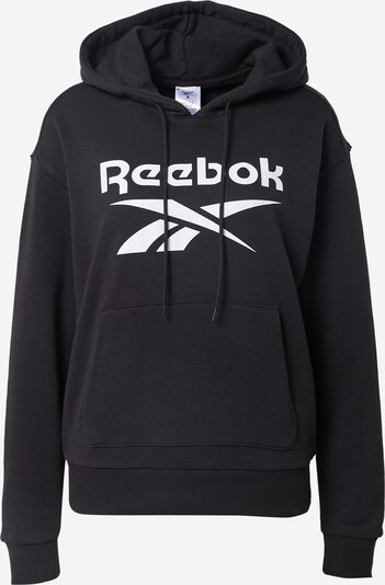 REEBOK Sportief sweatshirt 'Identity' in de kleur Zwart / Wit, Productweergave