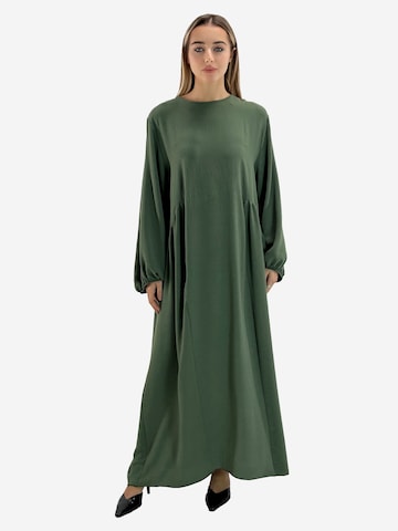 Elara Kleid in Grün: Vorderseite