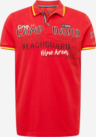 CAMP DAVID Shirt 'Beach Guard' in Red: front