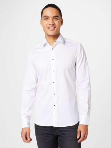 Karl Lagerfeld Regular fit Button Up Shirt in White: front