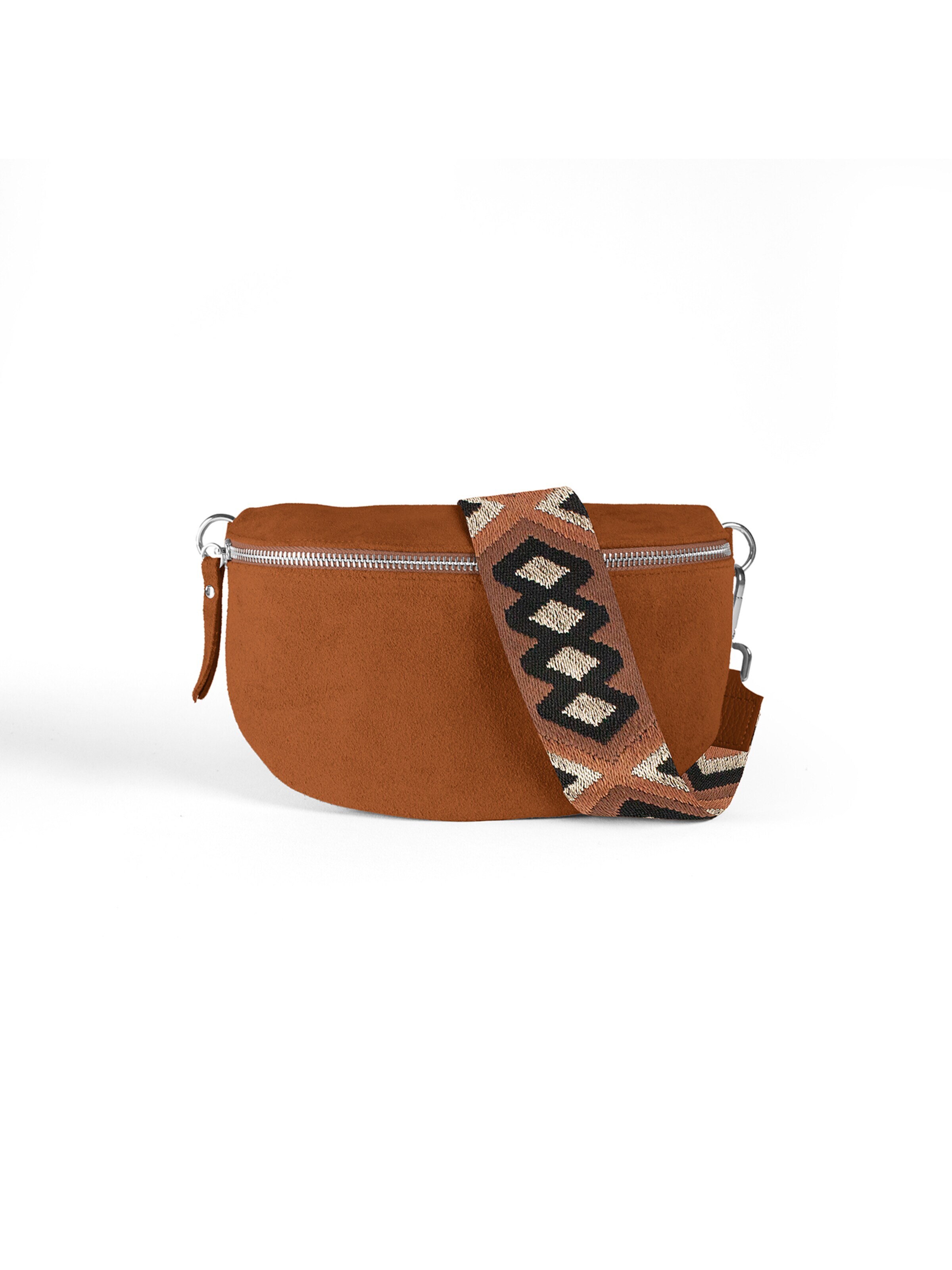 lePelou Gürteltasche 'ONDA medium'‌‌ in Braun: Vorderseite