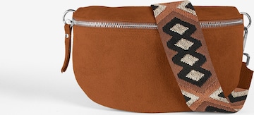 lePelou Gürteltasche 'ONDA medium' in Braun: Vorderseite