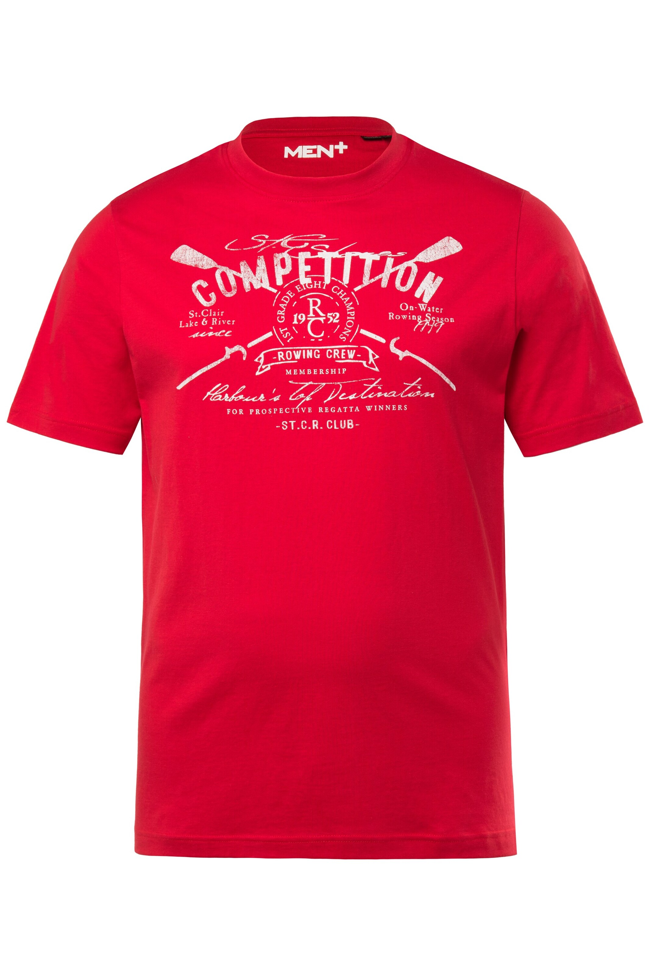 Men Plus Shirt in Red: front