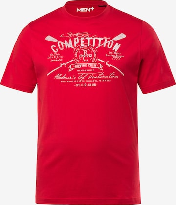Men Plus Shirt in Red: front