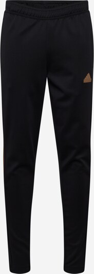 Pantaloni sportivi 'TIRO' ADIDAS SPORTSWEAR di colore seppia / nero, Visualizzazione prodotti