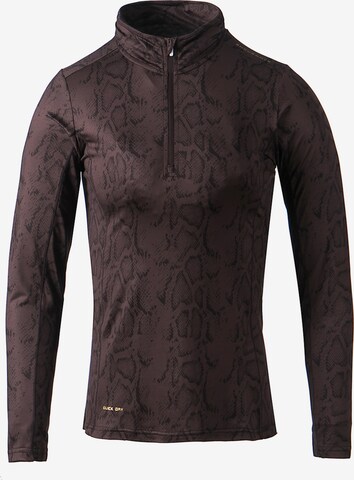 ENDURANCE Performance Shirt 'Summer V2' in Brown: front