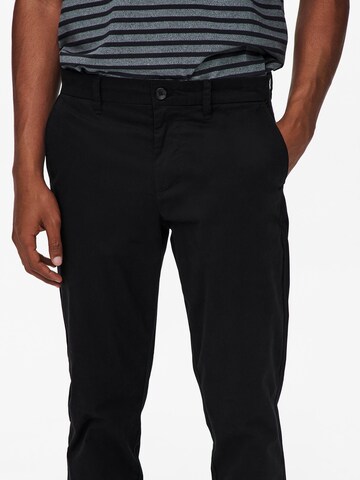 Only & Sons Regular Chino trousers 'Cam' in Black