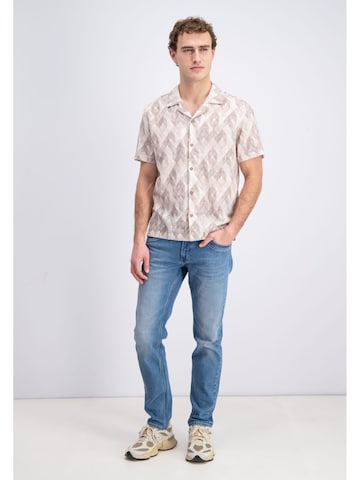Gabbiano Comfort fit Button Up Shirt 'Roman' in Beige
