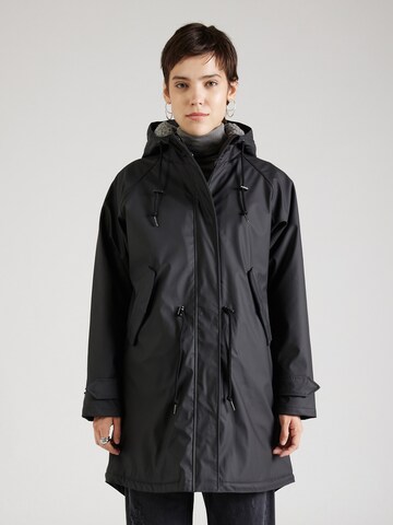 Derbe Raincoat 'Friese Tidaholm' in Black: front