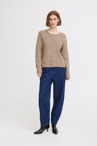 ICHI Knit Cardigan 'IHKAMARA' in Beige
