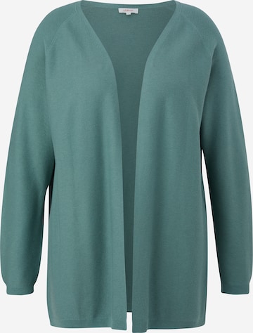 s.Oliver Knit Cardigan in Green: front